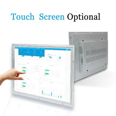 China Touch Panel 12 Inch Open Frame LCD Monitor USB Touch Screen Wall Mount Embedded Monitor With VGA DVI BNC AV TV for sale