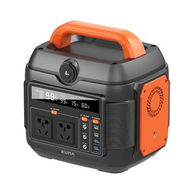 China Wholesale KUMA 576Wh Cordless Charging 600W Portable Generator 110V or 220V Solar Power Station System for sale