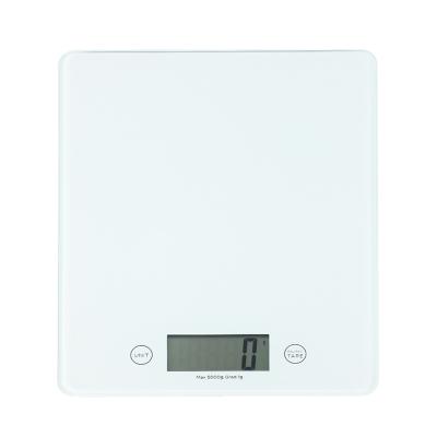 China Food Weight Measuring Scale 33lb 15kg nutricook Digital Kitchen Scale 4mm Tempered Glass for sale