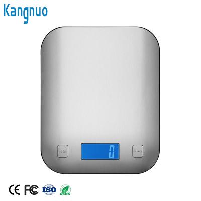 China Cheaper Analog Weight Square Compact 5000G Digital Fruit Measure Cake Weighing Kitchen Scales Stainless Steel for sale