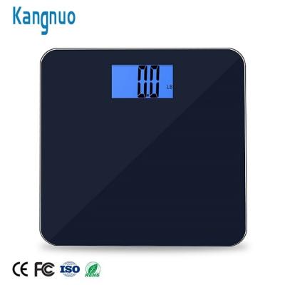 China Black 6MM Tempered Glass Accuracy Measuring Scale 180Kg Electric Digital Bathroom Body Weight Scale for sale