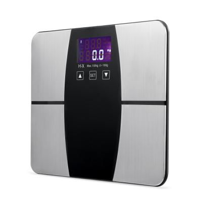 China 5MM Tempered Glass 440lb Smart Counterbalance Bmi Scale Personal Body Body Scale Human Household Digital Scale for sale