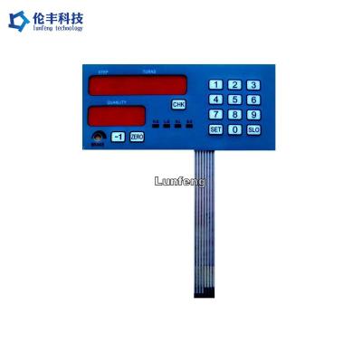 China Metal Dome Flat Membrane Keyboard , Tactile Keypad Membrane Switches Keyboard for sale