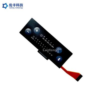 China Interruptor de membrana LED com teclas em relevo PET, teclado de membrana LED FPC personalizado à venda