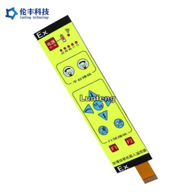 China Electric Operating Voltage ≤50VDC Backlight Membrane Switch with PET Matte F150 Material for sale