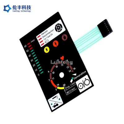 China 3M Adhesive Customizable LED Backlit Membrane Keypad for Different Customer Requirements for sale