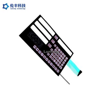 China Silkscreen Printing Flexible Membrane Switch with Customizable Key Number for sale