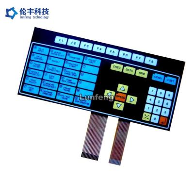 China Durable Customized Flat Membrane Switch with Laser Engraving 1 Million Cycles for sale