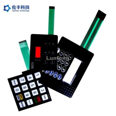 China Flat Membrane Keypad -30C- 80C Temperature Range with Insulation Resistance 100MΩ for sale