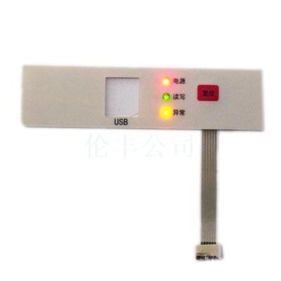 China Hole LED Membrane Keypad for sale