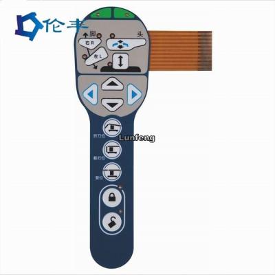 China 3M468 Adhesive FPC Membrane Switch Home Device LEDs Membrane Push Button Switch for sale