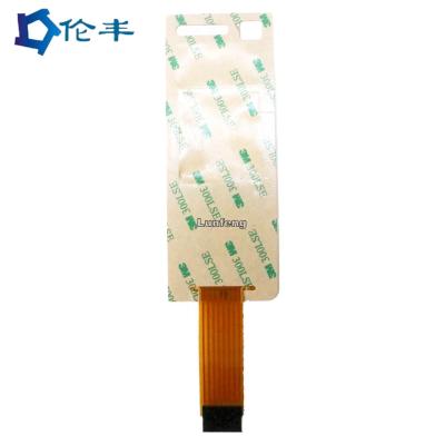 中国 Customized 105*25mm Flexible Printed Circuit Membrane Switch with 3M467MP Backadhesive 販売のため