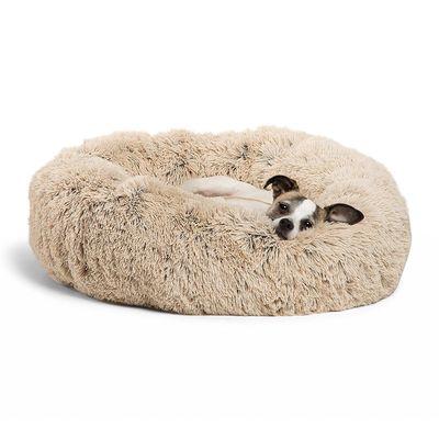 China New Sustainable Wholesale Luxury Comfortable Pet Winter House Dog Bed Around Cat Bed House for sale