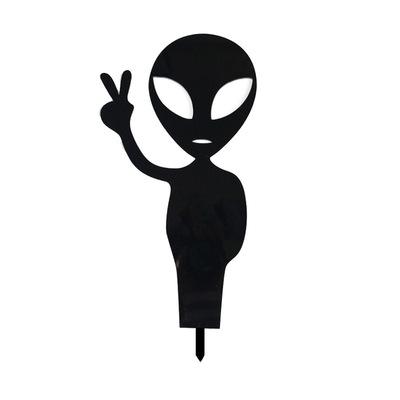 China Long Lasting Durable Acrylic Black Outdoor Decoration Party Decoration Outdoor Alien Halloween Decor for sale