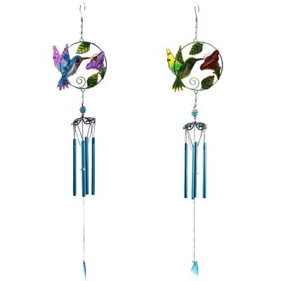 China Hot Selling Modern Bird Wind Chime Accessories Handmade Home Decoration Memorial Wind Chimes Opens Kingfisher Wind Bell for sale