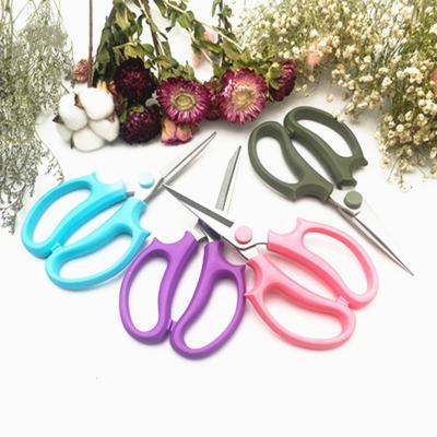 China Colorful Sharpness Pruning Grafting Flower Shears Home Floral Scissors Flower Arrangement Scissors Stainless Steel for sale