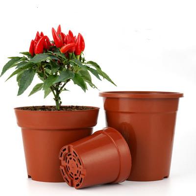 China Durable Durable Round Garden Supplies Plastic Nursery Pots Flower Pots Orchid Flower Pot for sale