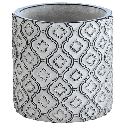 China Retro Style Garden Nursery Pots Durable European Lightweight Luxury Planter Pot Indoor Cement Flower Pot for sale