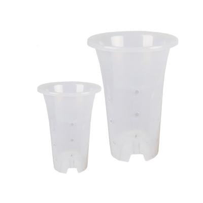 China WholesalePots Durable High Size Cheap Plastic Flower Pots For Plants Clear Plastic Orchid Pot for sale