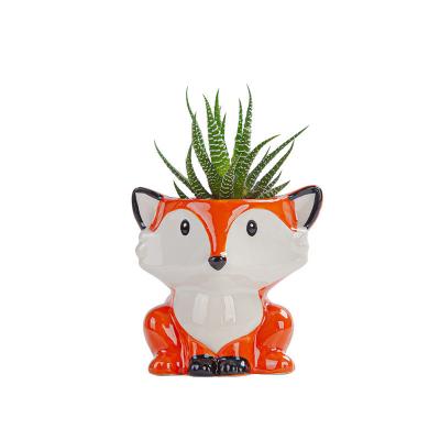 China Modern Cartoon Meat Artificial Flower With Pot Artificial Plants In Pots For Home Decor Indoor Ceramic Flower Pots Wholesale for sale