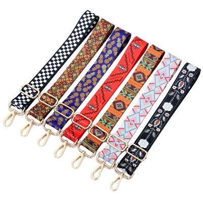 China Long Lasting Durable Multi Color Woven Straps For Wholesale Bags Purse Straps Adjustable Wide Shoulder Strap for sale