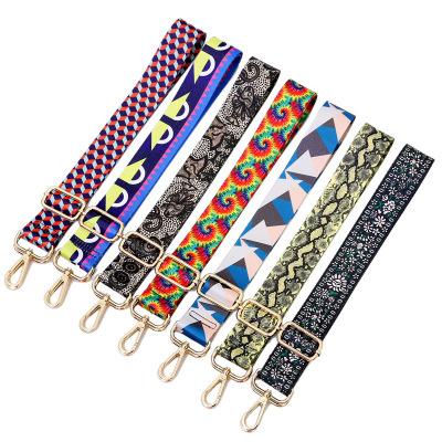 China Durable High Quality Ethnic Style Replacement Belt Adjustable Cross - Body Bag Strap Canvas Bag Strap for sale