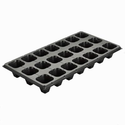 China Wholesale 21 Cell Durable Seed Starting Growing Reusable Plastic Seedlings Tray Seed Starter Seedling Tray Plant Trays Holes for sale