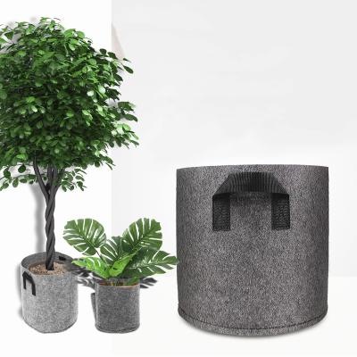 China New 5 Packs Stylish Breathable 20 Gallon Plant Pot Grow Bags Thicken Held Non Woven Plant Grow Bags Outdoor Grow Bags for sale