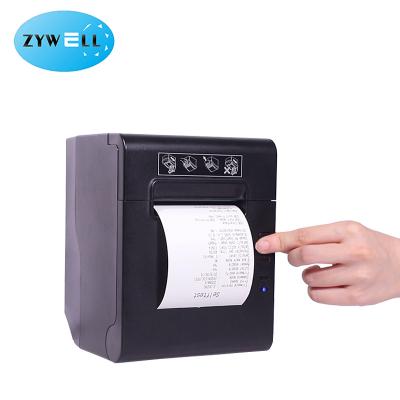 China Black and white all in one pos terminal android with zy808 thermal receipt printer android printer for sale