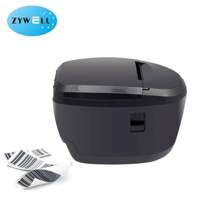 China 80mm black and white new 3 inch label barcode adhesive thermal printer ZY309 for small commodity business with print App for sale