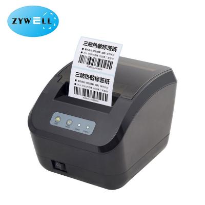 China Hotsale USB Lan Serial 80mm POS Label Printer Supermarket Price Barcode Black And White Thermal Sticker Printer ZY609 for sale