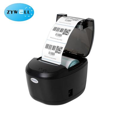 China New Black Trending Thermal Printer POS 80mm Thermal Printer Label Barcode Printer for sale