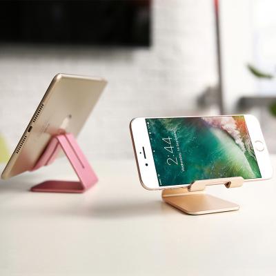 China Portable Adjustable Folding Mobile Phone Stand Aluminum Alloy Mobile Phone Stands for sale