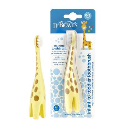 China Baby usefully washing the Infant-to-Child Toothbrush Giraffe form by Dr. Brown for sale