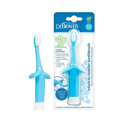 China Baby Washing Helpfully Dr. Brown Infant-to-Child Toothbrush Silicone Baby Toothbrushes Kids Toothbrush for sale