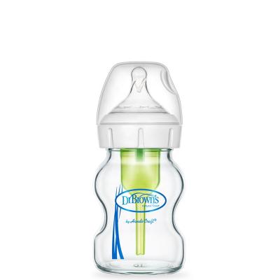 China Dr. Brown Options+ Wide-Neck Baby Bottle BPA Free, 5 oz Baby Bottle Gift Set Baby Milk Bottle for sale