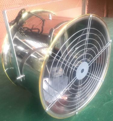 China Industry / Greenhouse Chicken House Stainless Steel Housing Axial Flow Hanging Type Air Flow Exhaust Fan For Greenhouse And Chicken House for sale