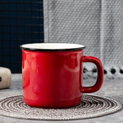 China Viable Hot Selling High Quality Red Colored Custom Sublimation Ceramic Mug for sale