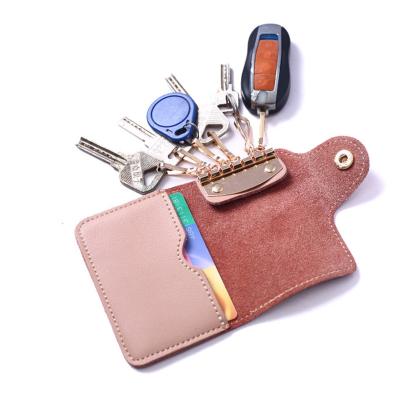 China Credit Card Holder Key Chain High Quality Genuine Leather Custom for sale