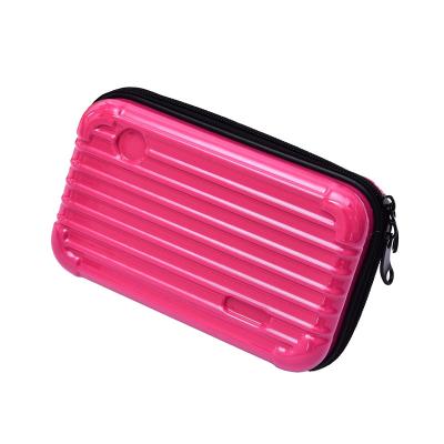 China NATIONAL Custom Makeup Waterproof Hard Bag Shell Travel Cosmetic Pouch ABS RTS Cosmetic Bag For Traveling Cosmetic Bags for sale