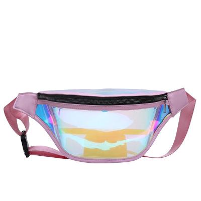 China Custom Wholesale Fashion Water Proof PHTHALATE TPU Pussy Pack Logo Hip Bag Halographic Waist Bag Small NO for sale