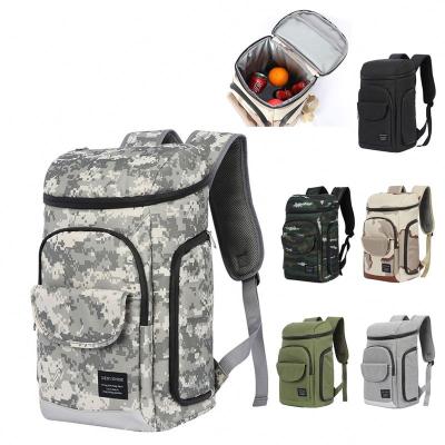 China Waterproof Soft Cooler Bag 35 Cans 100% Waterproof Refrigerator Backpack 600D Picnic Backpack Lunch Thermal Thermal Insulated Bag for sale