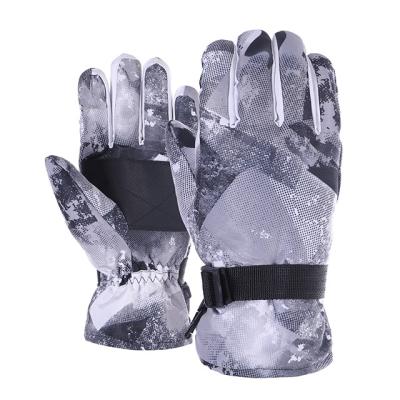 China Non-slip Windproof Waterproof Men Women Warm Ski Gloves Waterproof Snowboard Gloves For Winter Skiing Climbing Gloves for sale