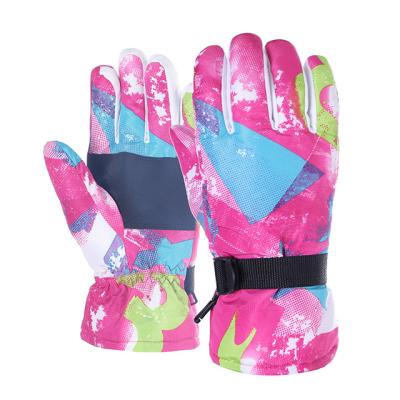 China Men Women Winter Sports Ski Gloves Custom Non-Slip Warm Outdoor Windproof Windproof Ski Climbing Gloves for sale