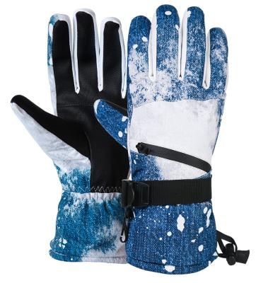 China Winter Warm Snowboard Gloves Non-slip Windproof Waterproof for Cold Weather Ski Gloves Waterproof Touchscreen Snow Gloves for sale