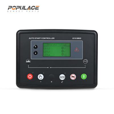 China POPULACE Genset Control ATS Remote Generator Controller Panel Module LCD Controladores Deepsea Controller DSE 6110 MKII for sale