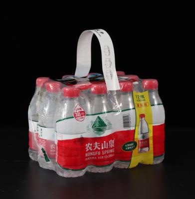 China Custom Waterproof Adhesive Carry Handle Strip For Bottled Water Package for sale