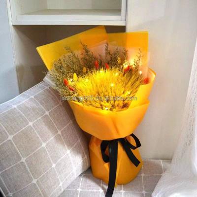 China Natural Wheat Dried Wheat Household Flower Arrangement Opening Flower Basket for sale