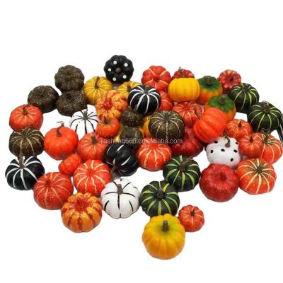 China Garden decorations moss pumpkin environmental protection material simulation handmade painted crafts for sale