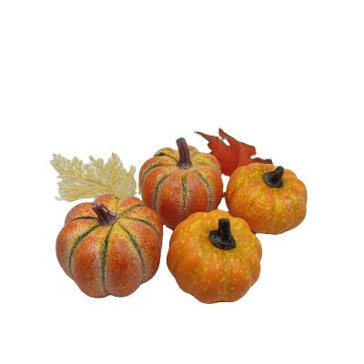 China Artificial Christmas Pumpkin Props Decoration Foam Vegetables Halloween Mini Pumpkin Model for sale